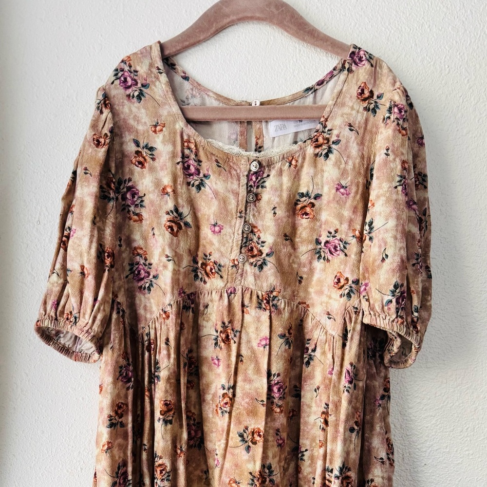 Zara Vintage Print Dress